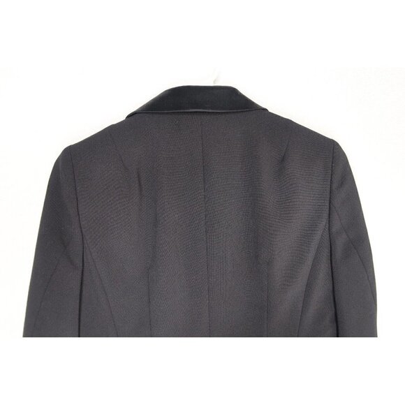 Laundry by Shelli Segal Crop Blazer Jacket Womens Size 4 Black Office Work - Picture 7 of 10
